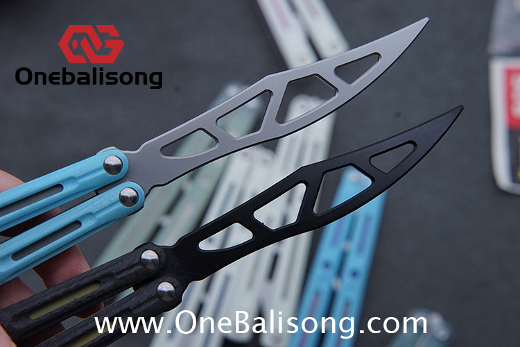 LDX Lnitiate Original Balisong Titanium Alloy+ G10 Patch Handle Stainles Steel Blade Trainer Bushing