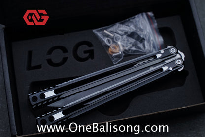 LOG Jian V3 Balisong 7075 Aluminium Alloy Handle 5Cr15 Stainless Steel Blade Bushing