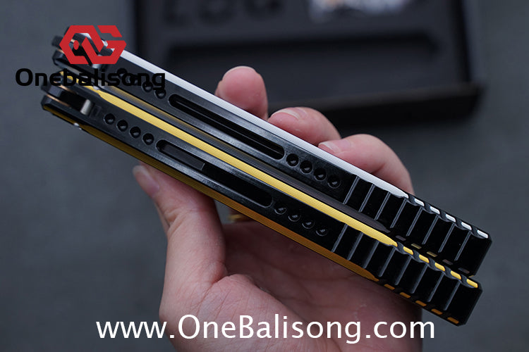 LOG Jian V3 Balisong 7075 Aluminium Alloy Handle 5Cr15 Stainless Steel Blade Bushing