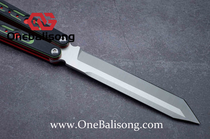 TheOne Original Point Clone Aluminum+Dual Color G10 Handle Stainless Steel Trainer Blade