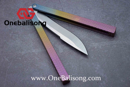 theone serif clone Titanium alloy-handle stainless steel blade