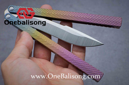 theone serif clone Titanium alloy-handle stainless steel blade
