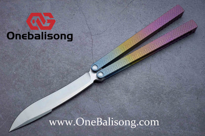 theone serif clone Titanium alloy-handle stainless steel blade