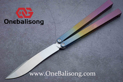 theone serif clone Titanium alloy-handle stainless steel blade