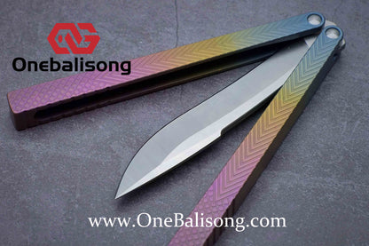 theone serif clone Titanium alloy-handle stainless steel blade