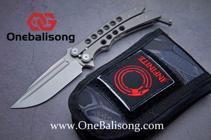 Charlie clone Titanium handle M390 steel bearing