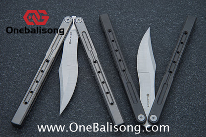 MAXACE Phantom 2 Seven series Aluminum Handle SLD clip steel/integrated Titanium Handle imported Bailu M390 steel dual configuration