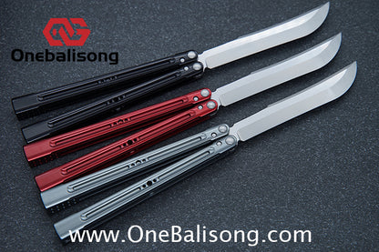 HR Killer Balisong  Seven series aluminum Handle 14c28n/vg10 Blade integrated+traditional shaft sleeve