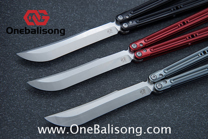 HR Killer Balisong  Seven series aluminum Handle 14c28n/vg10 Blade integrated+traditional shaft sleeve