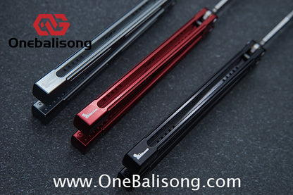 HR Killer Balisong  Seven series aluminum Handle 14c28n/vg10 Blade integrated+traditional shaft sleeve