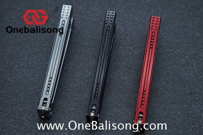 HR Killer Balisong  Seven series aluminum Handle 14c28n/vg10 Blade integrated+traditional shaft sleeve