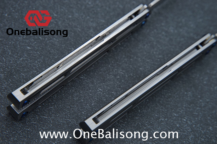 Baliplus Tsunami V4 Balisong Clone TC4 Titanium Alloy Handle VG10 Live blade Bushing
