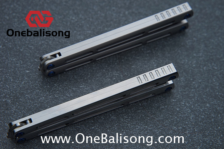 Baliplus Tsunami V4 Balisong Clone TC4 Titanium Alloy Handle VG10 Live blade Bushing