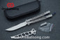 Roar Smallpox Mini Balisong Titanium Alloy Sandwich Handle Stainless Steel 14c28n Blade Bearing Structure