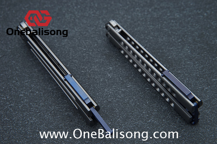 Smallpox Mini Titanium Alloy Sandwich Handle Stainless Steel 14c28n Blade Bearing Structure