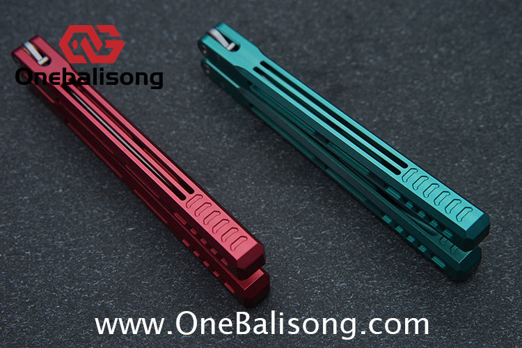 WZM Peace and Joy V3 Balisong Clone Ceramic Coating/7075 Aluminum Alloy Handle 440C Steel Tuning Fork Bushing