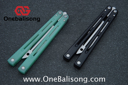 TOUCH TIMES Hairtail Balisong G10 Clone G10 Handle Stainless Steel Trainer Blade Bushing