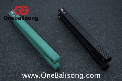 TOUCH TIMES Hairtail Balisong G10 Clone G10 Handle Stainless Steel Trainer Blade Bushing