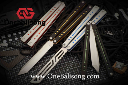 theone nautilus v1 clone Aluminum alloy-handle stainless steel blade bushings