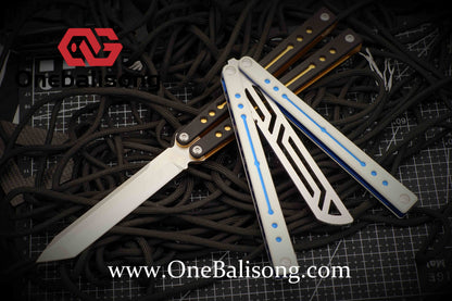 theone nautilus v1 clone Aluminum alloy-handle stainless steel blade bushings