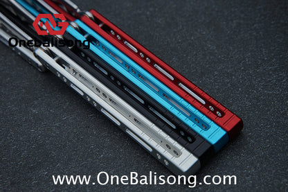 Armed Shark Pike/Barracuda Balisong Clone 7075 Aluminum Alloy Handle 5Cr15  Stainless Steel Trainer Blade Bushing