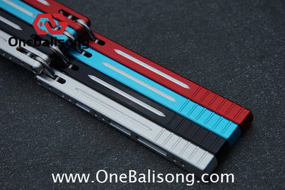 Armed Shark Pike/Barracuda Balisong Clone 7075 Aluminum Alloy Handle 5Cr15  Stainless Steel Trainer Blade Bushing