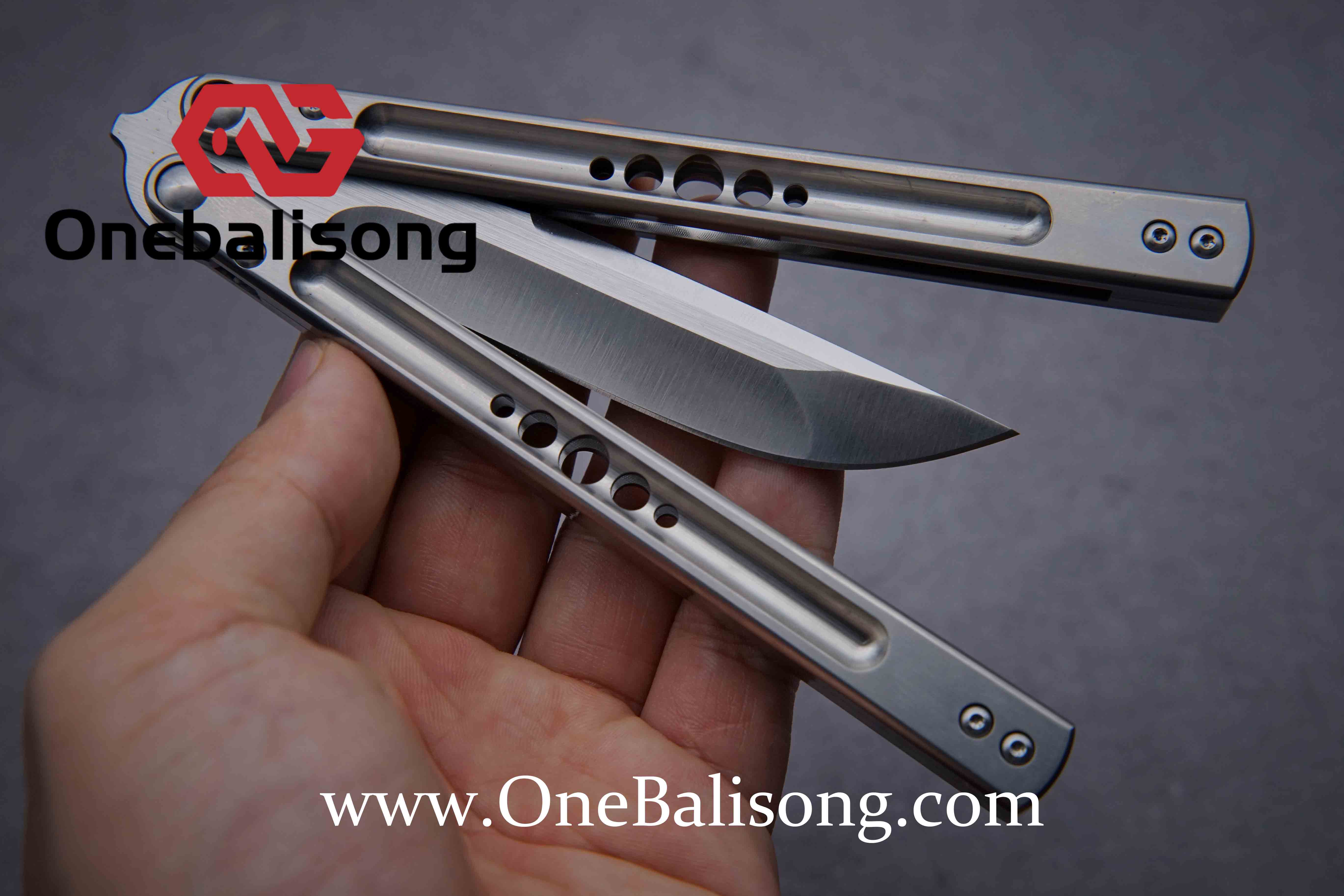 baliplus REVO clone TC4 Titanium alloy-handle stainless steel blade bu ...