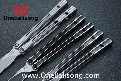Baliplus Orca V2 Balisong Clone Flying Butterfly Clone Titanium Alloy Handle Stainless Steel Blade