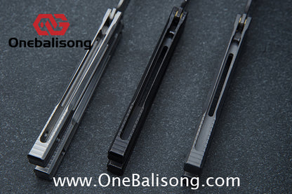 Baliplus Orca V2 Balisong Clone Flying Butterfly Clone Titanium Alloy Handle Stainless Steel Blade