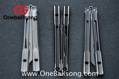 Baliplus Orca V2 Balisong Clone Flying Butterfly Clone Titanium Alloy Handle Stainless Steel Blade