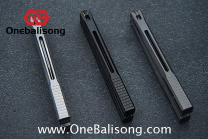 Baliplus Orca V2 Balisong Clone Flying Butterfly Clone Titanium Alloy Handle Stainless Steel Blade