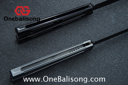 HR Killer Balisong  Seven series aluminum Handle 14c28n/vg10 Blade integrated+traditional shaft sleeve
