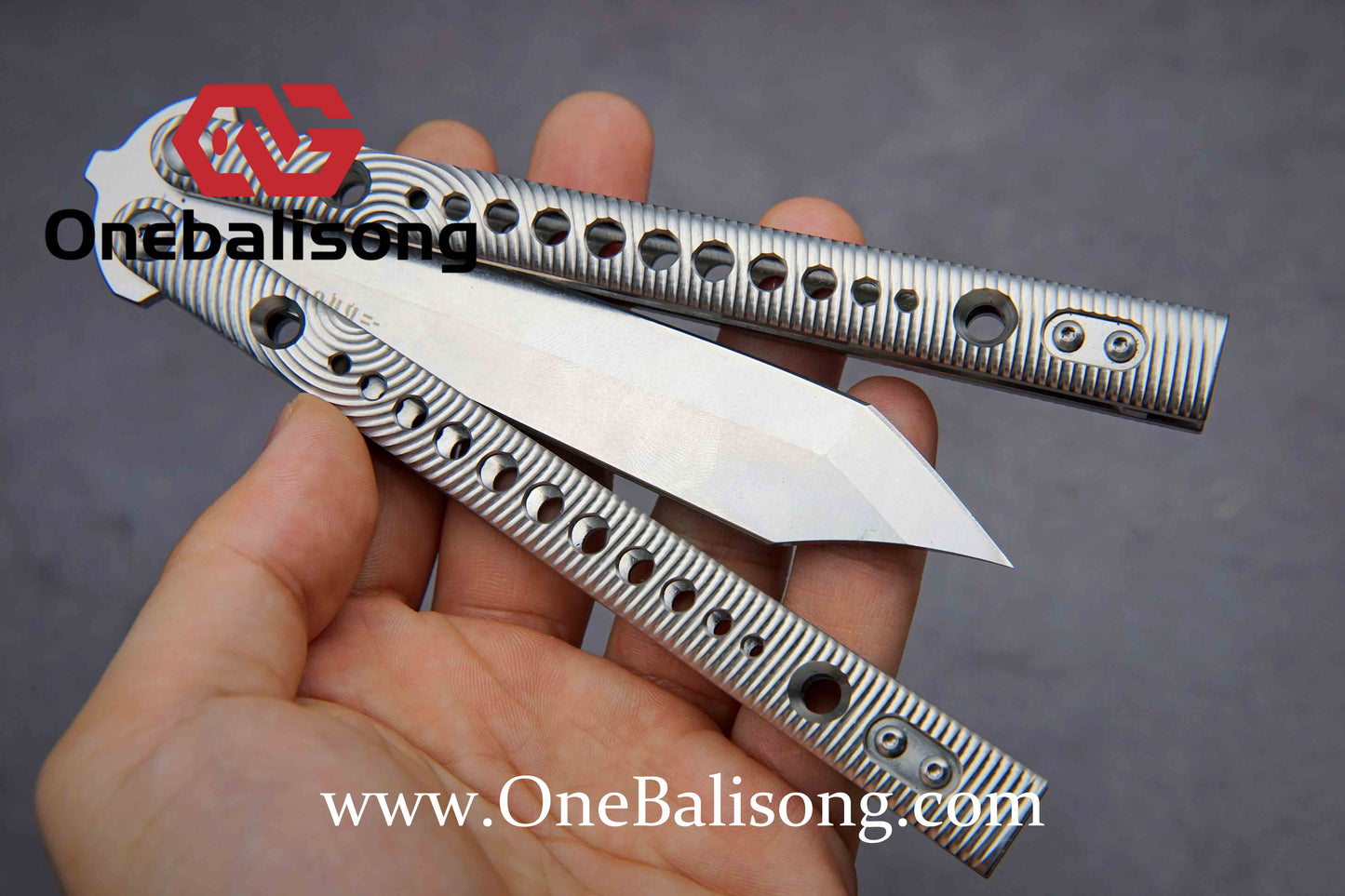 Baliplus REP clone TC4 Titanium alloy One-piece structure Stone Wash Blade 9cr18