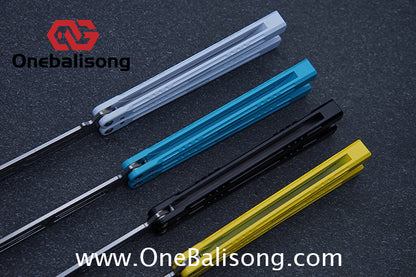 MXNIUM Skylark Balisong Aluminum Alloy Handle 9CR18MOV Stainless Steel Blade Bushing