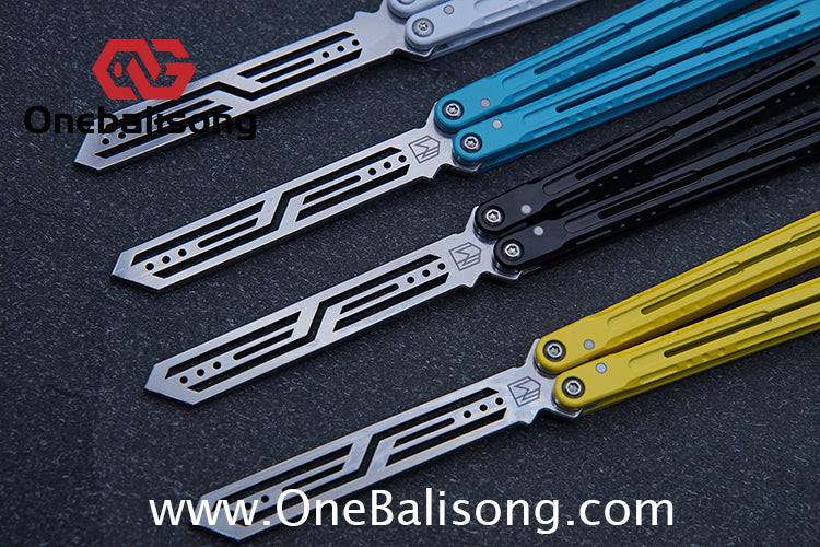 MXNIUM Skylark Balisong Aluminum Alloy Handle 9CR18MOV Stainless Steel Blade Bushing