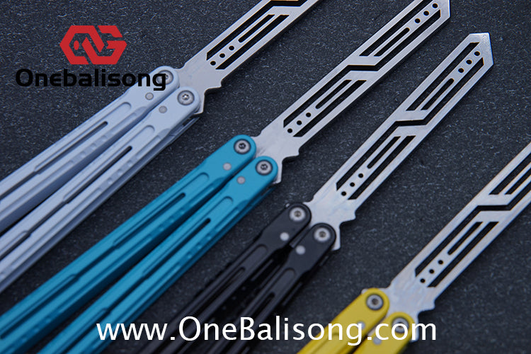MXNIUM Skylark Balisong Aluminum Alloy Handle 9CR18MOV Stainless Steel Blade Bushing