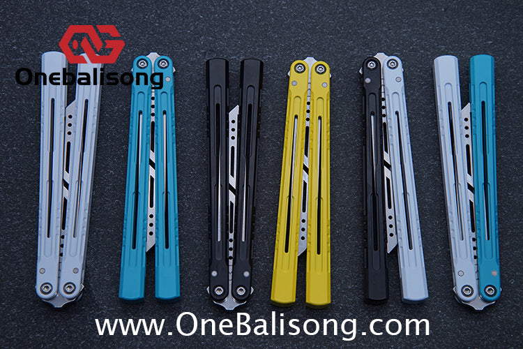 MXNIUM Skylark Balisong Aluminum Alloy Handle 9CR18MOV Stainless Steel Blade Bushing