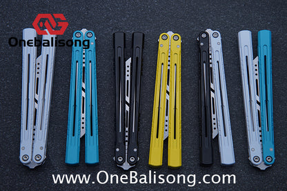 MXNIUM Skylark Balisong Aluminum Alloy Handle 9CR18MOV Stainless Steel Blade Bushing