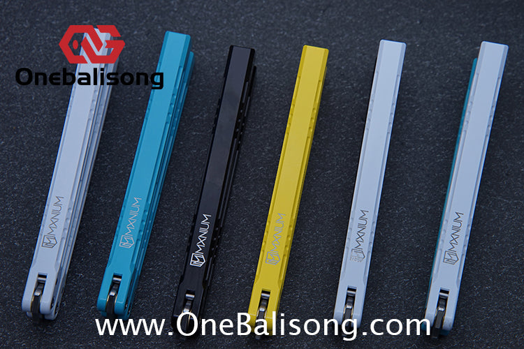 MXNIUM Skylark Balisong Aluminum Alloy Handle 9CR18MOV Stainless Steel Blade Bushing