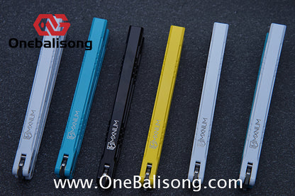 MXNIUM Skylark Balisong Aluminum Alloy Handle 9CR18MOV Stainless Steel Blade Bushing