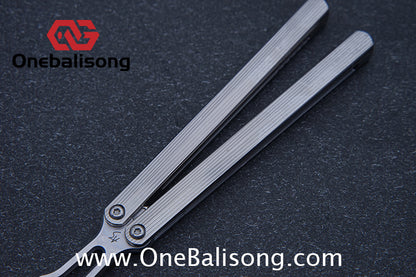 Armed Shark CK Balisong Clone TC4 titanium Alloy Handle 440C stainless steel Blade