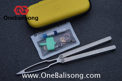 Armed Shark CK Balisong Clone TC4 titanium Alloy Handle 440C stainless steel Blade