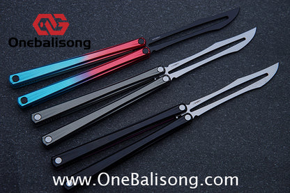 Armed Shark Striker Eureka Balisong 7075 Aluminum Alloy G10 Handle Stainless Steel Blade Bushing