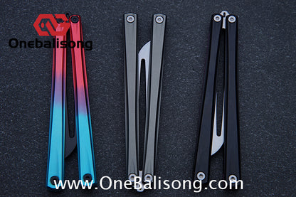 Armed Shark Striker Eureka Balisong 7075 Aluminum Alloy G10 Handle Stainless Steel Blade Bushing