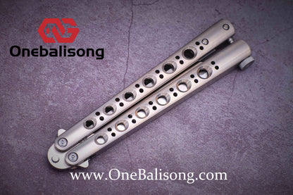theone BM42/BM43/BM46/BM47/BM40T Balisong clone Titanium-handle stainless steel blade bushing One-piece structure