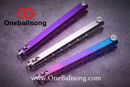 theone BM42/BM43/BM46/BM47/BM40T Balisong clone Titanium-handle stainless steel blade bushing One-piece structure