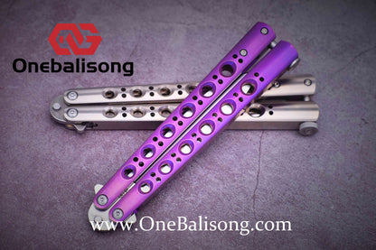 theone BM42/BM43/BM46/BM47/BM40T Balisong clone Titanium-handle stainless steel blade bushing One-piece structure