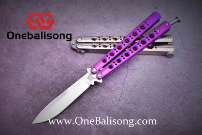 theone BM42/BM43/BM46/BM47/BM40T Balisong clone Titanium-handle stainless steel blade bushing One-piece structure