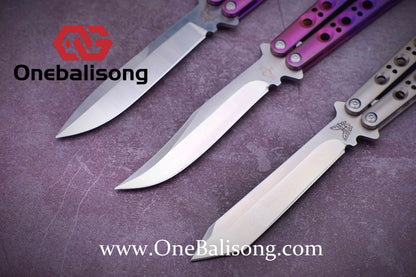 theone BM42/BM43/BM46/BM47/BM40T Balisong clone Titanium-handle stainless steel blade bushing One-piece structure