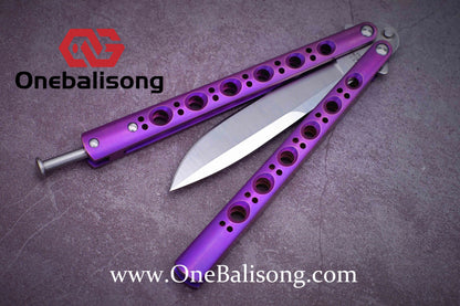 theone BM42/BM43/BM46/BM47/BM40T Balisong clone Titanium-handle stainless steel blade bushing One-piece structure